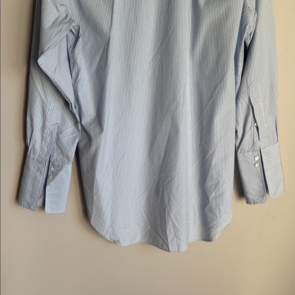 NILI LOTAN Stripe Cotton Button Down Shirt Small - Picture 10 of 13